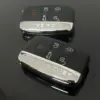 1x NEU Range Rover Schlüsselgehäuse 4 Tasten Metall Kunststoff schwarz mit Logo Emblem