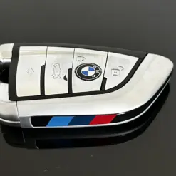 1x NEU Schlüssel Gehäuse 4 Tasten in CHROM + EMBLEM für BMW METALL 3 5 6 8 X3 X4 X5 X7 G-Serie G21 G20 G31 G30 – Bild 5