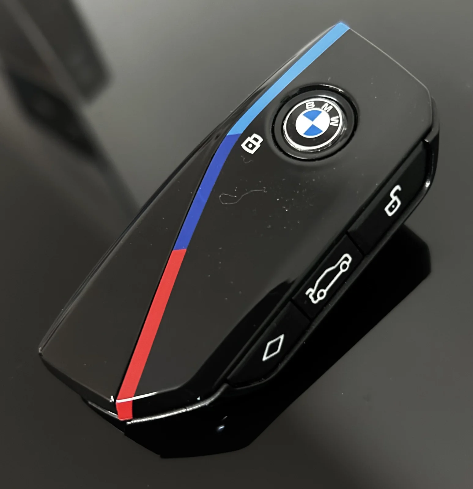 1x NEU Schlüssel Gehäuse 4 Tasten SCHWARZ für BMW X7 G07 LCI iX i20 X1 U11 7er G70 G09 XM U06 G81 M3 Smart Key CERAMIC – Bild 4