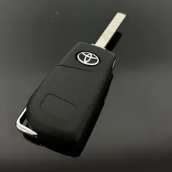 1x TOYOTA Autoschlüssel + Emblem Logo Fahrzeug Schlüsselgehäuse Fernbedienung Toyota Corolla RAV4 bis 2013 Aygo Hilux – Bild 5