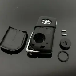 1x TOYOTA Autoschlüssel + Emblem Logo Fahrzeug Schlüsselgehäuse Fernbedienung Toyota Corolla RAV4 bis 2013 Aygo Hilux – Bild 6