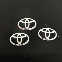 1x TOYOTA Schlüssel OVAL 15mm Aufkleber ALU Schlüssellogo Emblem Schriftzug LOGO – Bild 2