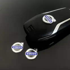 Alternative view of 1x VOLVO Schlüssellogo 15mm Aufkleber ALU Schlüssellogo Emblem Schriftzug LOGO Patch