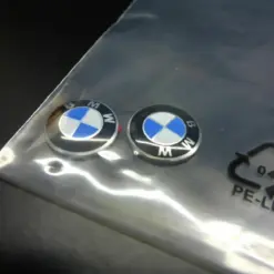 2 für BMW Aufkleber 3D 11mm Schlüssellogo Emblem Schriftzug selbstklebend 1er 3 5 6 7 und weiteren Modellen auch X – Bild 3