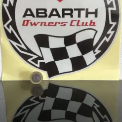 250mm Abarth 500 Club 595 Tributo 25cm Emblem Logo Schriftzug Aufkleber – Bild 2