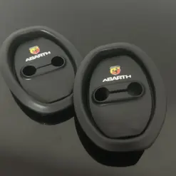 2x Abarth Türgummi Schlossgummi Dichtung links und rechts Abdeckung Schutz – Bild 6