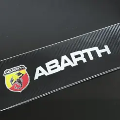 2x für Abarth Seitenschweller Einstieg Aufkleber Kohlefaser- Design für Fiat Punto Abarth 500 Stilo Ducato Palio Bravo Doblo – Bild 2