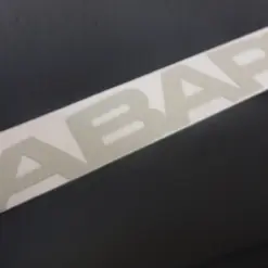 Alternative view of 2x für Fiat ABARTH 14x2cm Emblem Schild Aufkleber SILBER Schriftzug