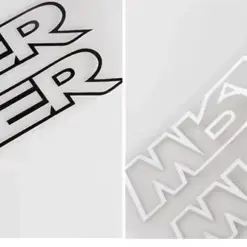 2x für Jeep WRANGLER Emblem Schild Aufkleber Motorhaube Streifen SILBER RAND Patch LOGO – Bild 3