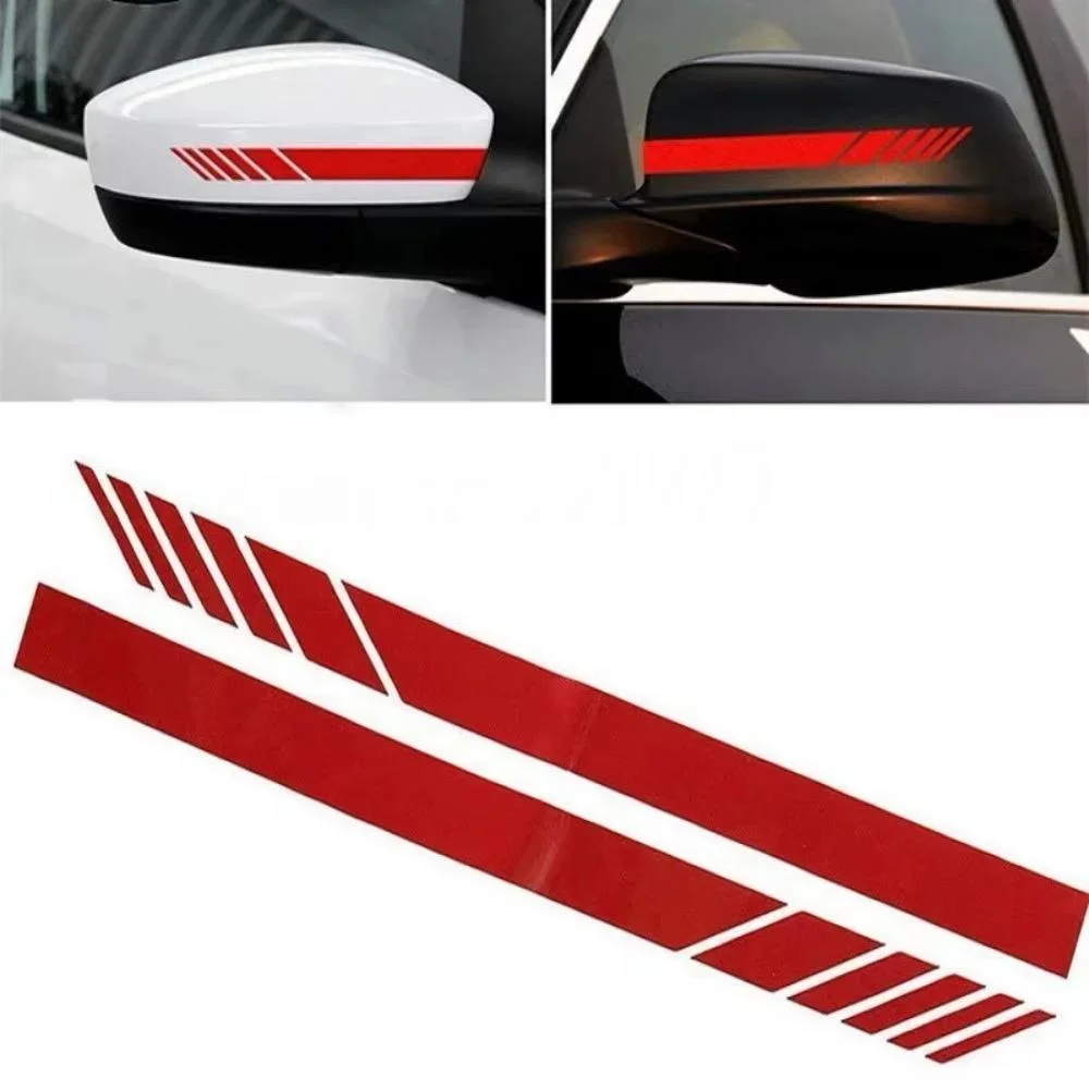 2x im Abarth Design SPIEGELAUFKLEBER 500 Emblem Schild Aufkleber ROT glänzend Spiegel – Bild 2
