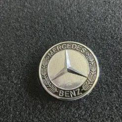 2x MERCEDES Teppich Emblem 58mm Chrom Logo Schild Emblem – Bild 2