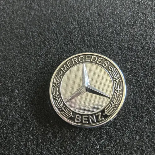 2x MERCEDES Teppich Emblem 58mm Chrom Logo Schild Emblem – Bild 2