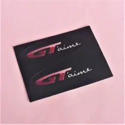 2x OPEL GT àime 50x18mm ORIGINAL Emblem Schriftzug selbstklebend Aufkleber