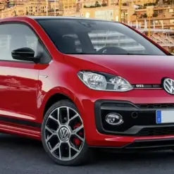 2x VW UP Emblem 195cm Volkswagen Cross Up GT Aufkleber schwarz Schriftzug Seitenstreifen – Bild 7