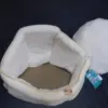 45cm BEIGE Höhle Katzenbett Katzennest Hundekissen Hundekorb Liegeplatz
