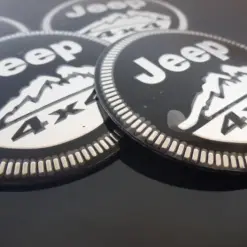 Alternative view of 4x 56mm ALU für JEEP Felgendeckel Nabenkappen Rad Felgenkappen Nabendeckel Kappe