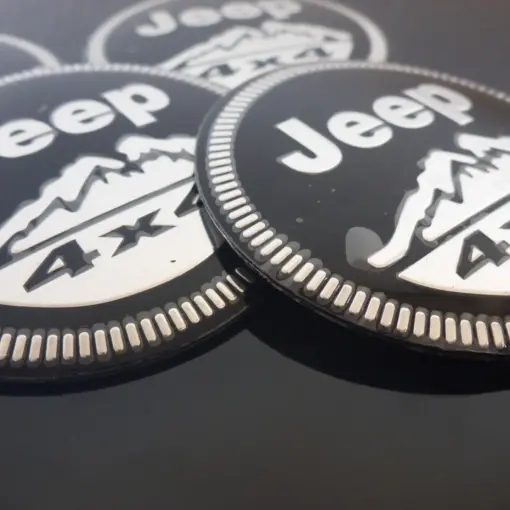 Alternative view of 4x 56mm ALU für JEEP Felgendeckel Nabenkappen Rad Felgenkappen Nabendeckel Kappe