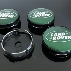 Alternative view of 4x 60/56mm für Range Land Rover GRÜN silber Felgendeckel Nabenkappen Radkappe Felgenkappen Nabendeckel Kappe