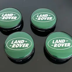 4x 60/56mm für Range Land Rover GRÜN silber Felgendeckel Nabenkappen Radkappe Felgenkappen Nabendeckel Kappe