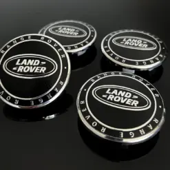 Alternative view of 4x 60mm für Range Land Rover schwarz silber Felgendeckel Nabenkappen Rad Felgenkappen Nabendeckel Kappe