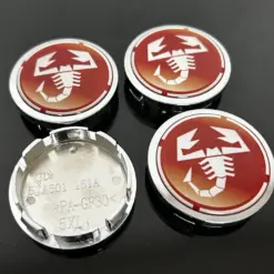 4x für ABARTH 56mm Radkappe CHROM Raddeckel Felgenabdeckung Kappen Nabenabdeckung für Alufelgen – Bild 4
