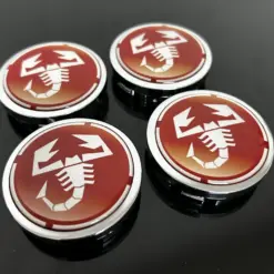 4x für ABARTH 56mm Radkappe CHROM Raddeckel Felgenabdeckung Kappen Nabenabdeckung für Alufelgen – Bild 5