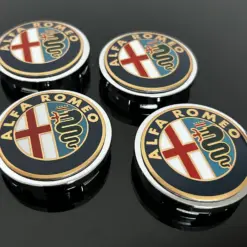 4x für ALFA ROMEO Edition 54mm Radkappe Raddeckel Felgenabdeckung Kappen Nabenabdeckung für Alufelgen