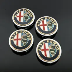 4x für ALFA ROMEO Edition 54mm Radkappe Raddeckel Felgenabdeckung Kappen Nabenabdeckung für Alufelgen – Bild 4