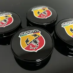 4x für den ABARTH original 60mm Radkappe Raddeckel Felgenabdeckung Nabenkappe Abdeckung – Bild 4