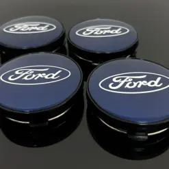 4x für FORD 60/55mm NEW BLUE Radkappe BLAU Raddeckel Felgenabdeckung Kappen Nabenabdeckung für Alufelgen H95SX – Bild 3