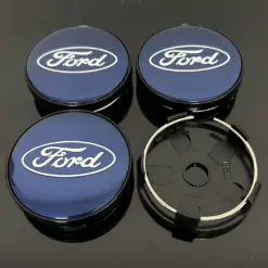 4x für FORD 60/55mm NEW BLUE Radkappe BLAU Raddeckel Felgenabdeckung Kappen Nabenabdeckung für Alufelgen H95SX – Bild 6