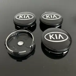 Alternative view of 4x KIA 60/55mm NEW BLACK Radkappe BLAU Raddeckel Felgenabdeckung Kappen Nabenabdeckung für Alufelgen