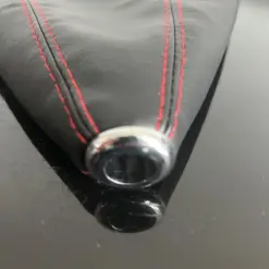 ABARTH 500 FIAT Schaltbalg schwarz mit ROT Staubschutz Schalthebel Gangschaltung Manschette – Bild 8