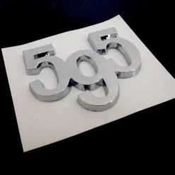 Abarth 595 Tributo CHROM Emblem METALL Logo Schriftzug Aufkleber – Bild 3