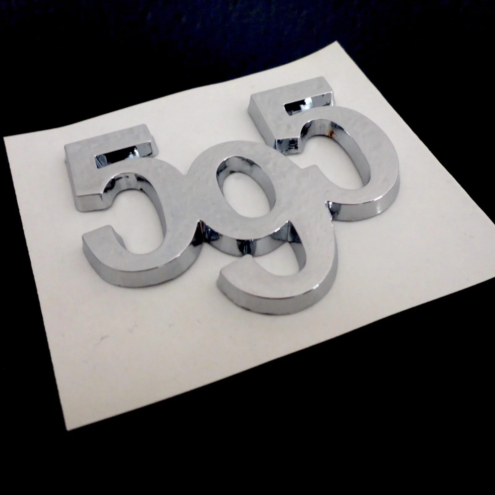 Abarth 595 Tributo CHROM Emblem METALL Logo Schriftzug Aufkleber – Bild 3