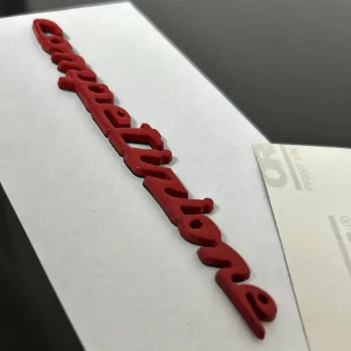 Alternative view of Abarth COMPETIZIONE Tributo in ROT ORIGINAL Emblem NEU Logo Schriftzug Aufkleber