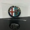 Alfa Romeo Rarität GLASSCHILD Aufsteller Logo Schild Emblem Schriftzug Plakette