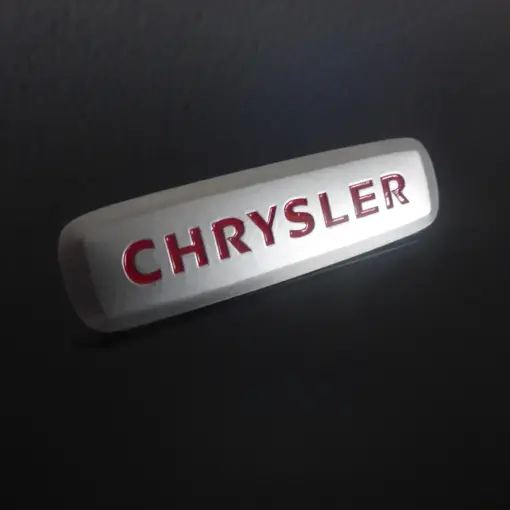Alternative view of CHRYSLER Teppich Emblem 6,5cm Chrom Metall Logo Schild Emblem