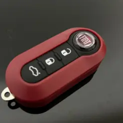 Alternative view of FIAT 500 Funkschlüssel LOGO Autoschlüssel ROT Fahrzeugschlüssel Schlüssel Fernbedienung