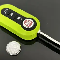 FIAT 500 GRÜN Funkschlüssel LOGO Batterie Autoschlüssel Fahrzeugschlüssel Schlüssel Fernbedienung – Bild 4
