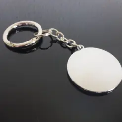 Fiat ABARTH Schlüsselanhänger 4cm mit Diamant Strasssteinen silber – Bild 4
