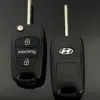 Hyundai Schlüsselgehäuse MORNING 3 Tasten EDITION schwarz mit Logo Emblem IX35 i20 IX45 Elantra Santa Fe HB20 Verna HY15 HY20