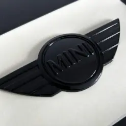Alternative view of MINI Cooper Emblem 115mm schwarz glänzend Logo Schild METALL Motorhaube Heckdeckel Klappe
