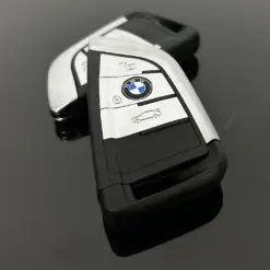 NEU 1x Schlüssel Gehäuse 3 Tasten schwarz/silber mit EMBLEM für BMW 3 5 6 8 X3 X4 X5 X7 G21 G20 G31 G30 – Bild 3