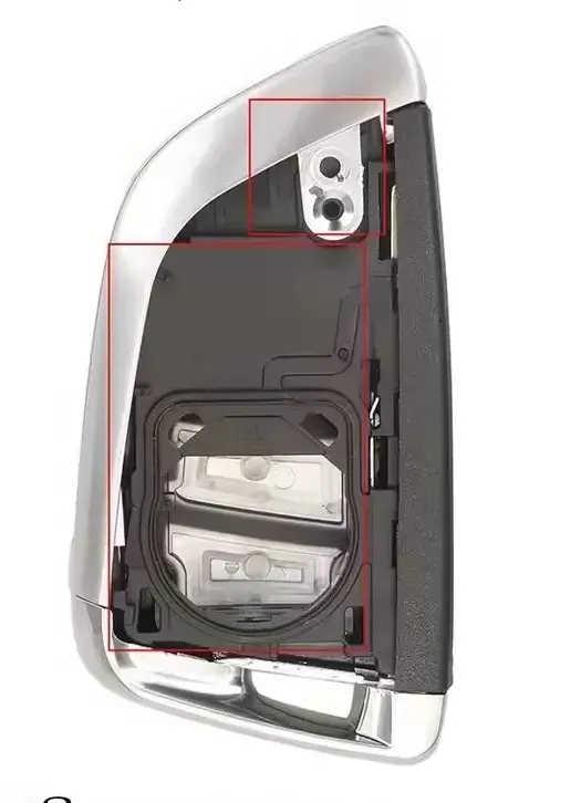NEU 1x Schlüssel Gehäuse 3 Tasten schwarz/silber mit EMBLEM für BMW 3 5 6 8 X3 X4 X5 X7 G21 G20 G31 G30 – Bild 10