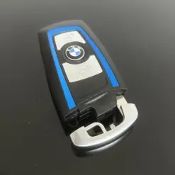 NEU blau Schlüssel Gehäuse 3 Tasten BMW METALL F20 F21 F22 F30 F31 F80 E84 F85 – Bild 4