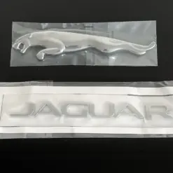 NEU Jaguar SET Emblem Heckdeckel Logo 18cm Heckemblem Rear Badge CHROM – Bild 4