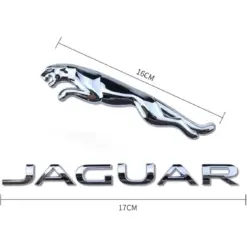 NEU Jaguar SET Emblem Heckdeckel Logo 18cm Heckemblem Rear Badge CHROM – Bild 9