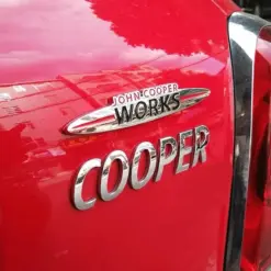neu MINI John Cooper WORKS Emblem 9cm Chrom Logo Schild METALL – Bild 3