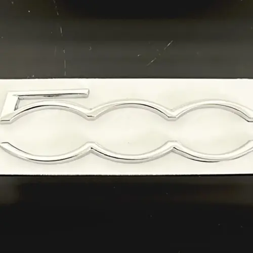 Alternative view of NEU original Abarth Fiat 500 Metall 7cm Emblem Logo Schriftzug Patch Schild